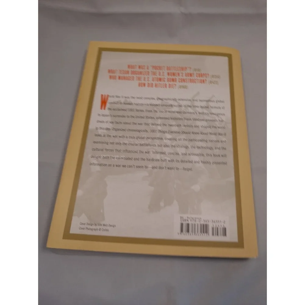 1001 Things‎ Everyone Should Know About World War II - Frank Vandiver- 2002